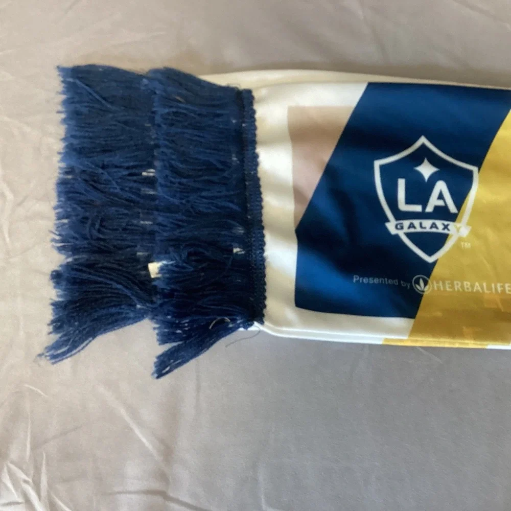 Chick-fil-A Scarf First to Five Blue Fringe Novelty‎ Restaurant Los Angeles LA